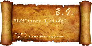 Blüttner Ildikó névjegykártya